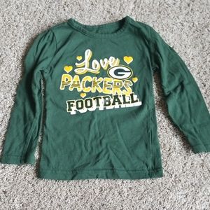 2T Girls Packers Long Sleeve